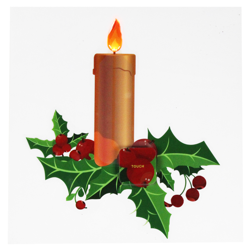 Vitrostatique Bougie 18X25Cm