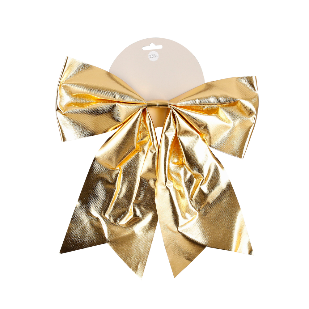 Nœud champagne brillant - L.29xl.33cm