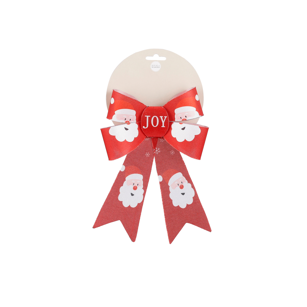 Nœud père Noël rouge - L.18xl.25cm