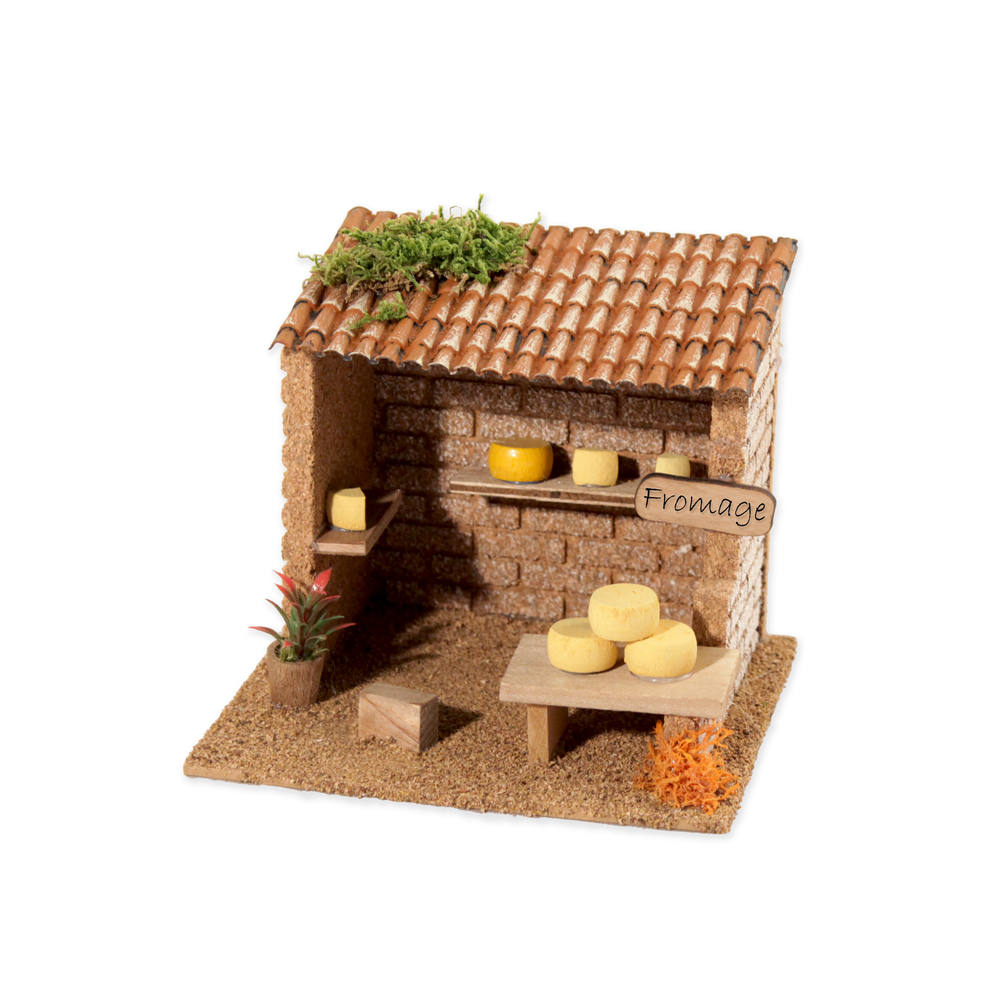 Décor pour crèche de Noël Fromagerie 15x13x13 cm