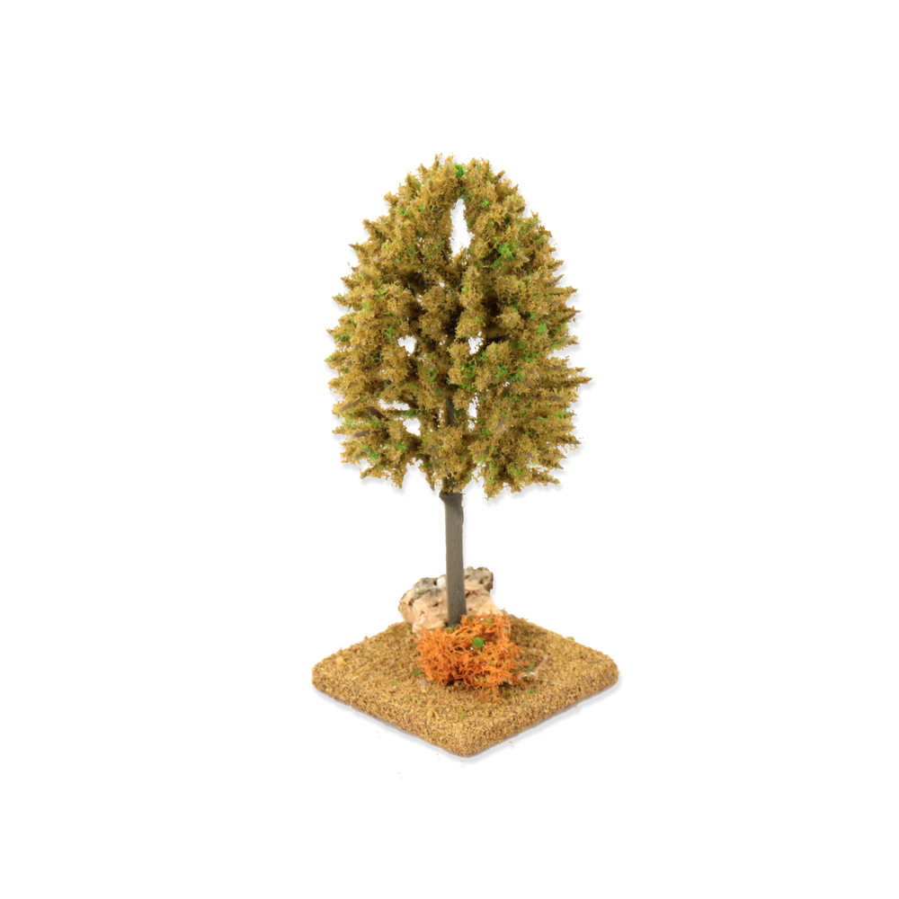 Arbre d'automne jaune 6x6x16 cm