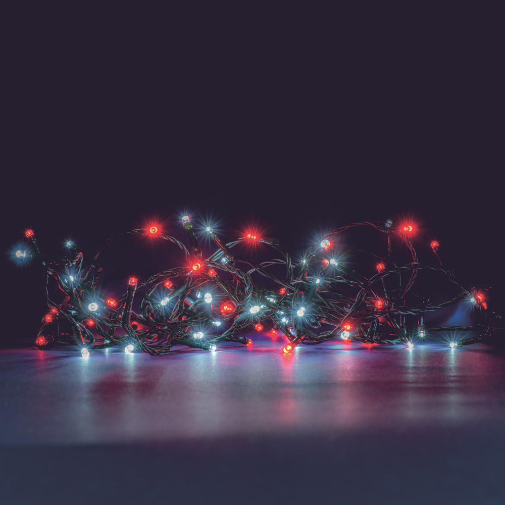 Guirlande lumineuse animée 'Flicker light' rouge et flash - 8m