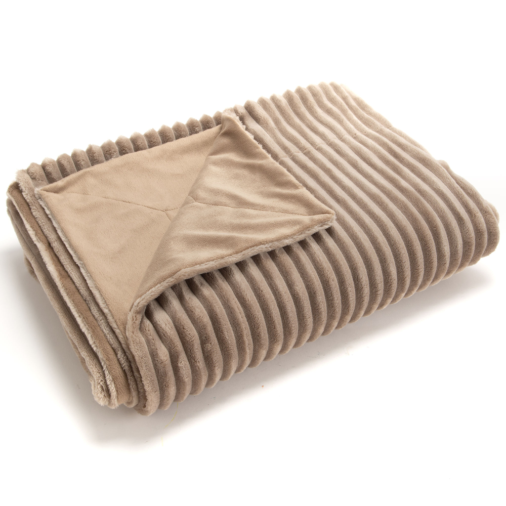 Plaid Sultan taupe - 130x170cm