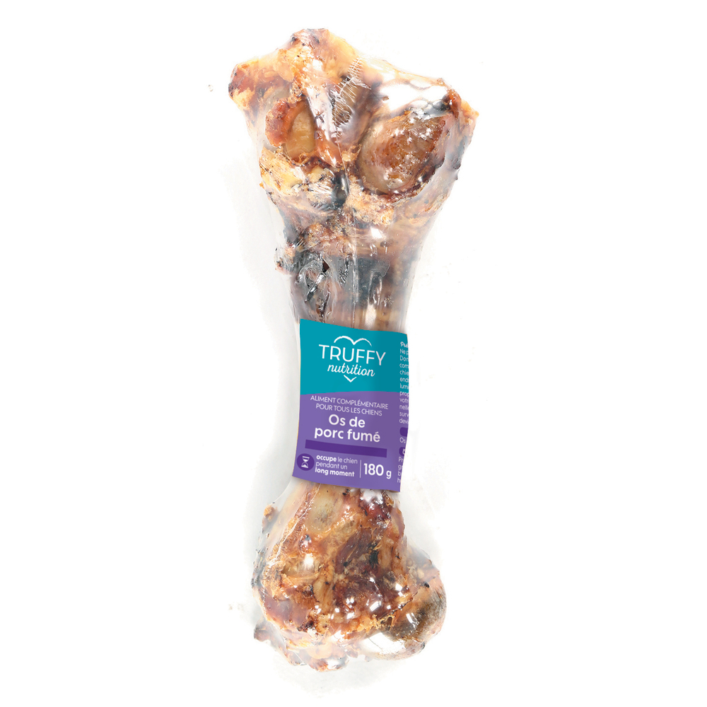 Os de porc fumé pour chien Truffaut nutrition 180g