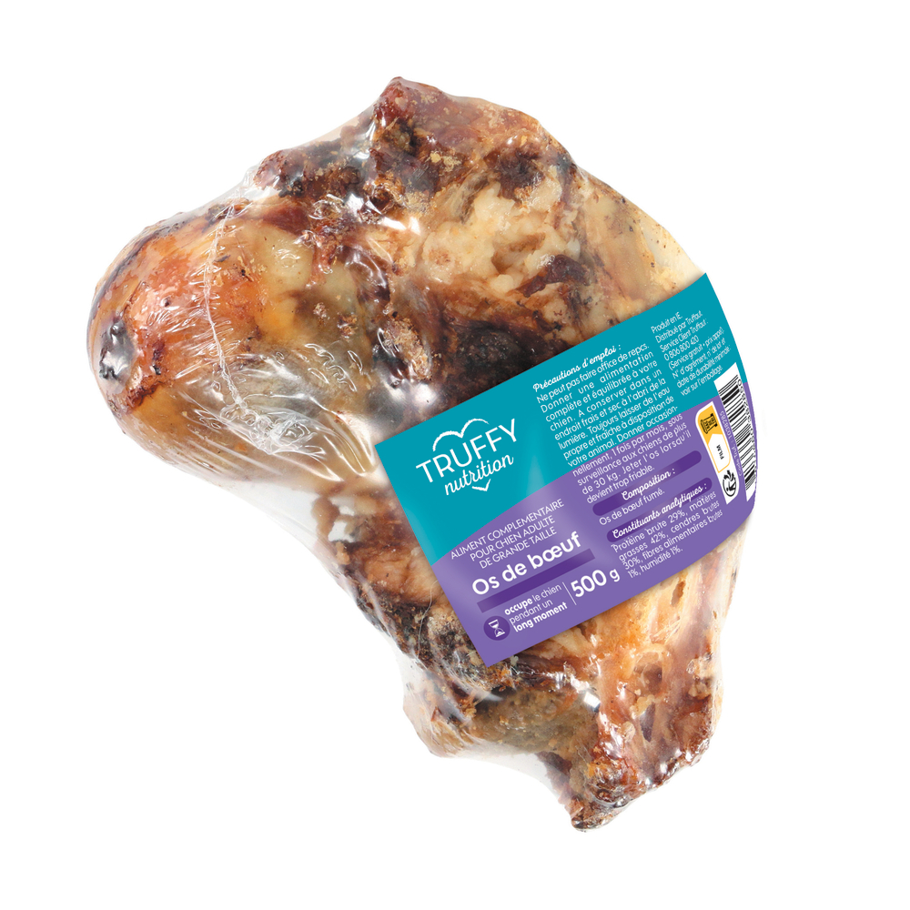 Os de bœuf pour chien Truffaut nutrition 500g x 1 pièce