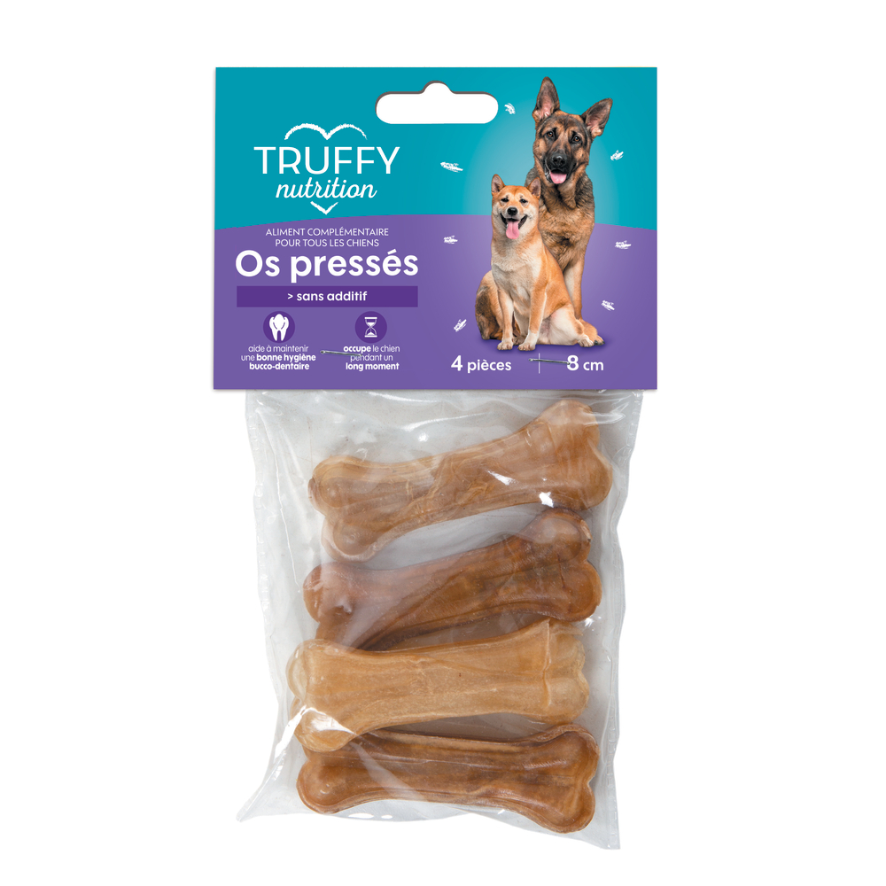 Os pressés pour chien Truffaut nutrition 8cm x 4 pièces