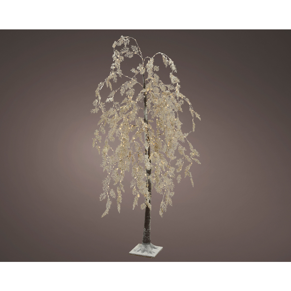 Décoration de Noël d'intérieur, Saule 320 Micro LED blanches 1.8m
