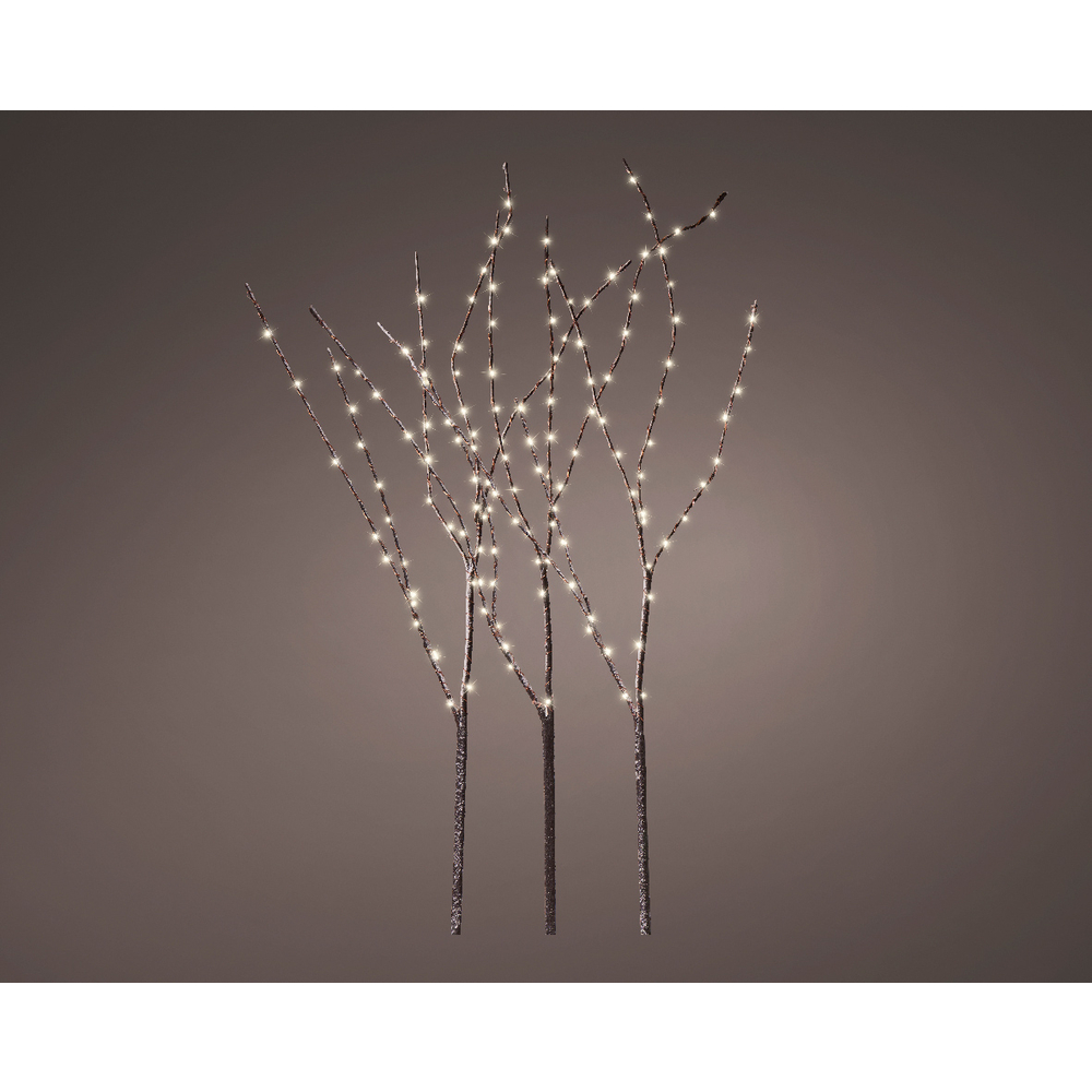 Décoration de Noël d'intérieur, Branche 150 Micro LED blanches 90cm