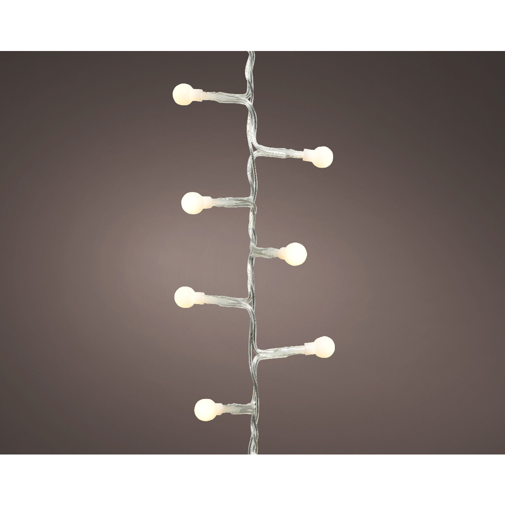 Guirlande lumineuse animée transparente Cerise - 500 LED blanches 11m