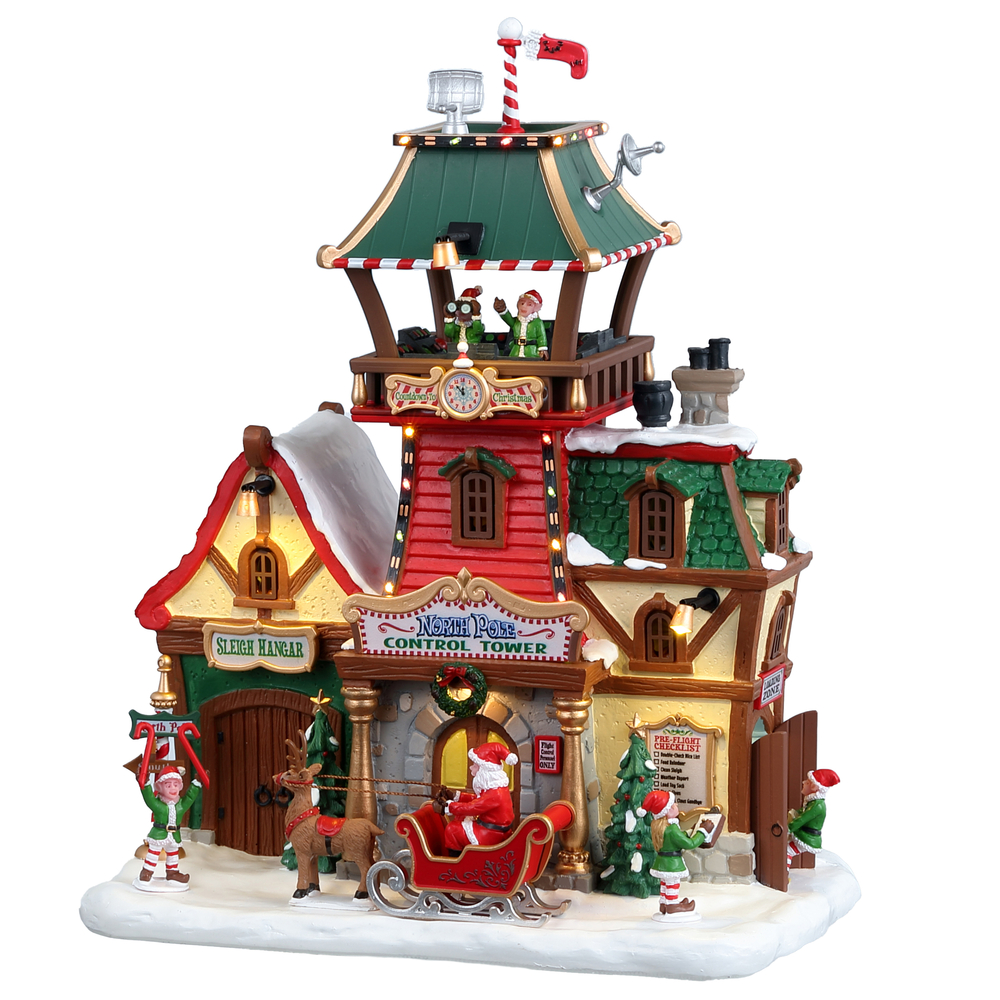 Tour de contrôle du pôle Nord L 12.6 l 21.7 H.25.9cm