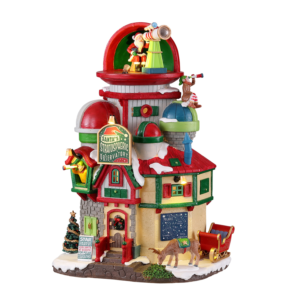 Observatoire stratosphérique du Père Noël L 15.5 l 16.5 H 25.5 cm