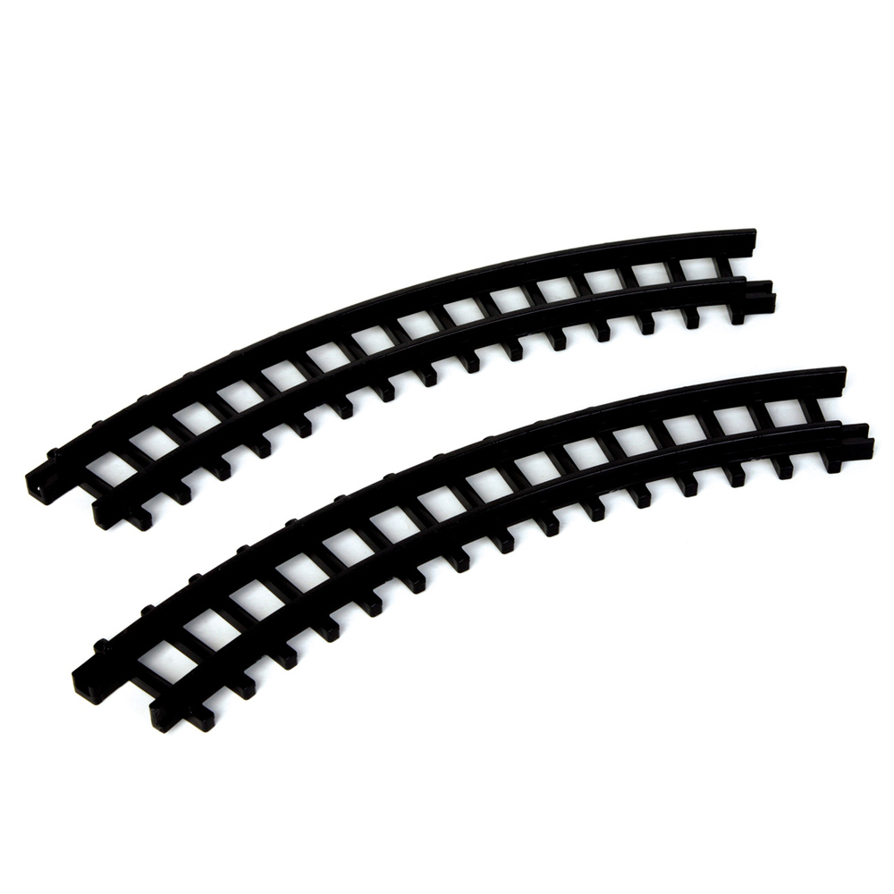 2 Rails incurvés d'extension pour train de village de Noël - L.50cm
