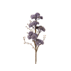 Tige de fleurs artificielles Grappes de Lilas violets 52cm