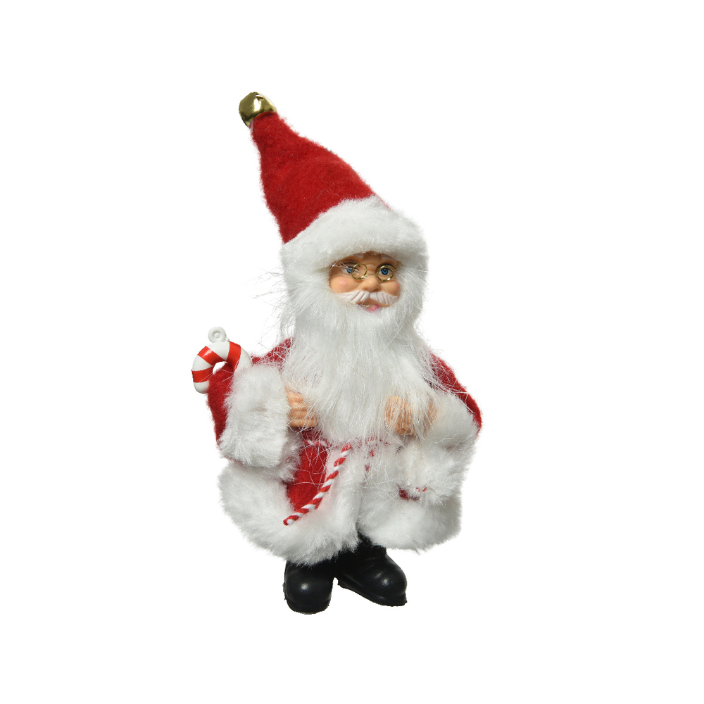 Père Noël sucre d'orge polyester H. 13cm