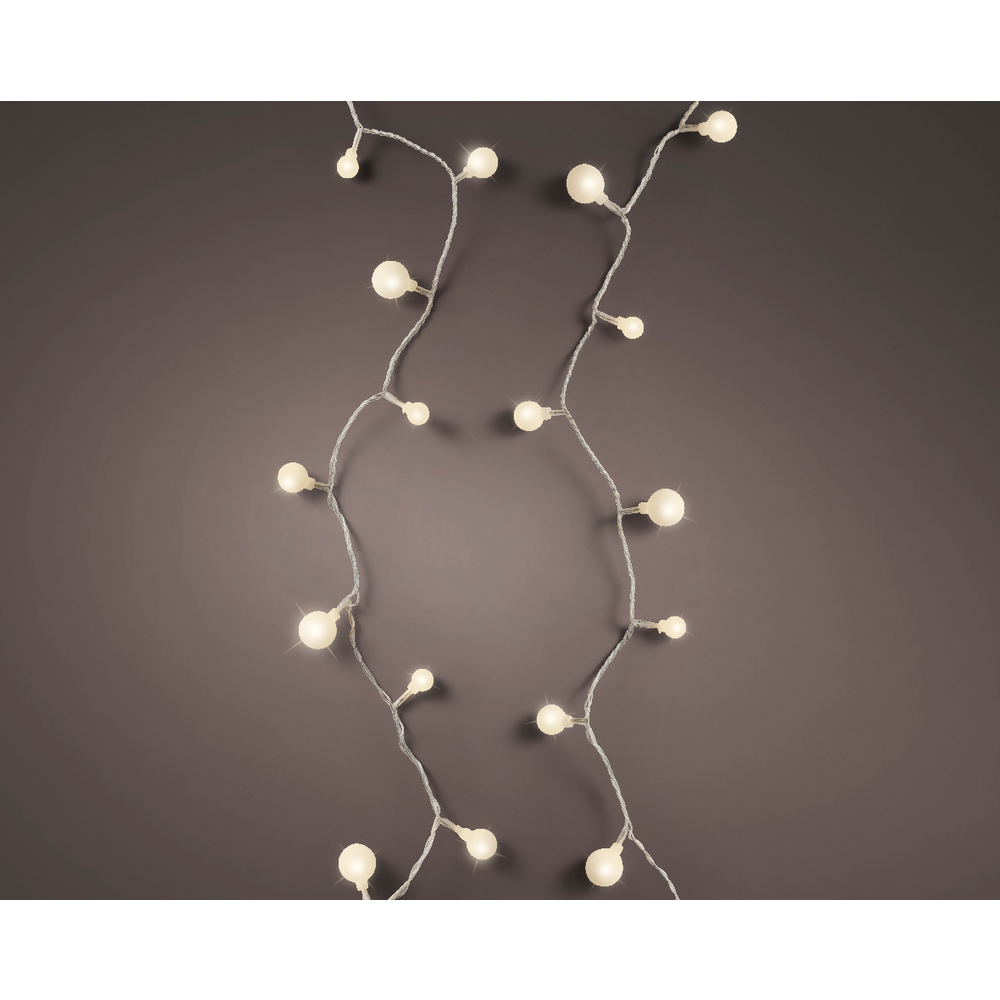 Guirlande lumineuse 'Cherry'120 led, blanc chaud - 9m