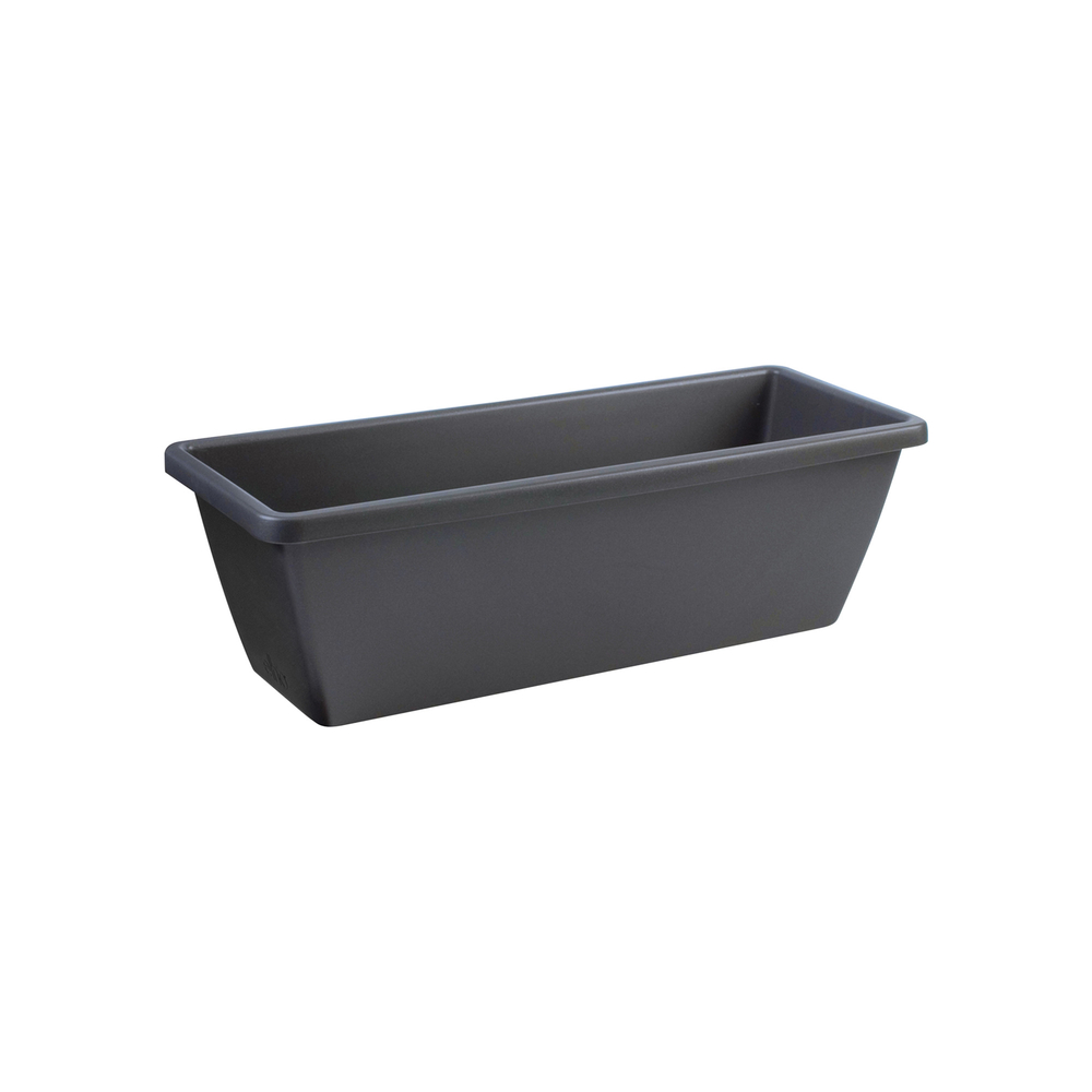 Jardinière Barcelona en plastique, couleur anthracite - 90cm