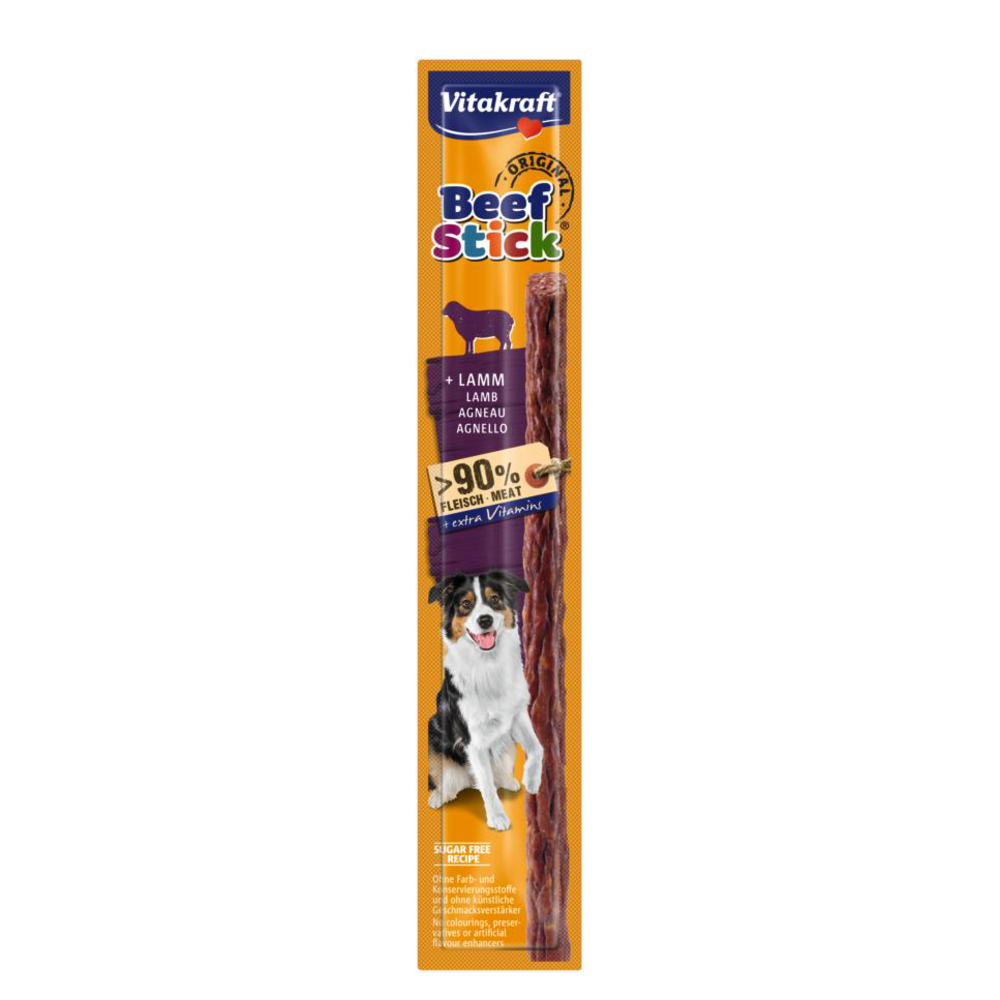 Beef Stick à l'agneau, friandise pour chien en bâtonnet - 1 Pièce