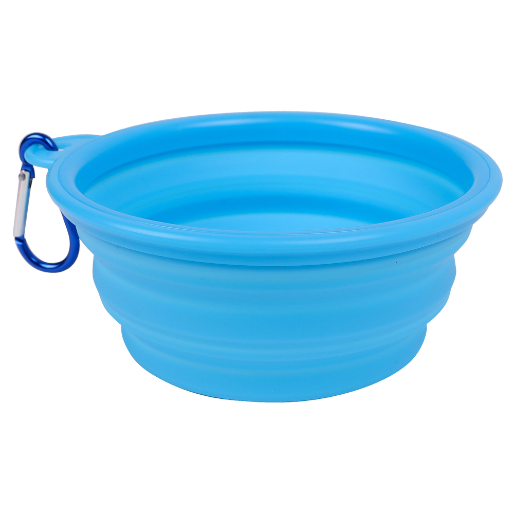 Bol pliable pour chien 650 Ml Bleu