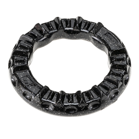 Jouet dentaire Smile noir pour chien - Taille Small D.12 x H.2,4cm