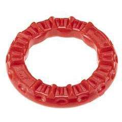 Jouet dentaire Smile rouge pour chien - Taille Médium D.16 x H.3,2cm