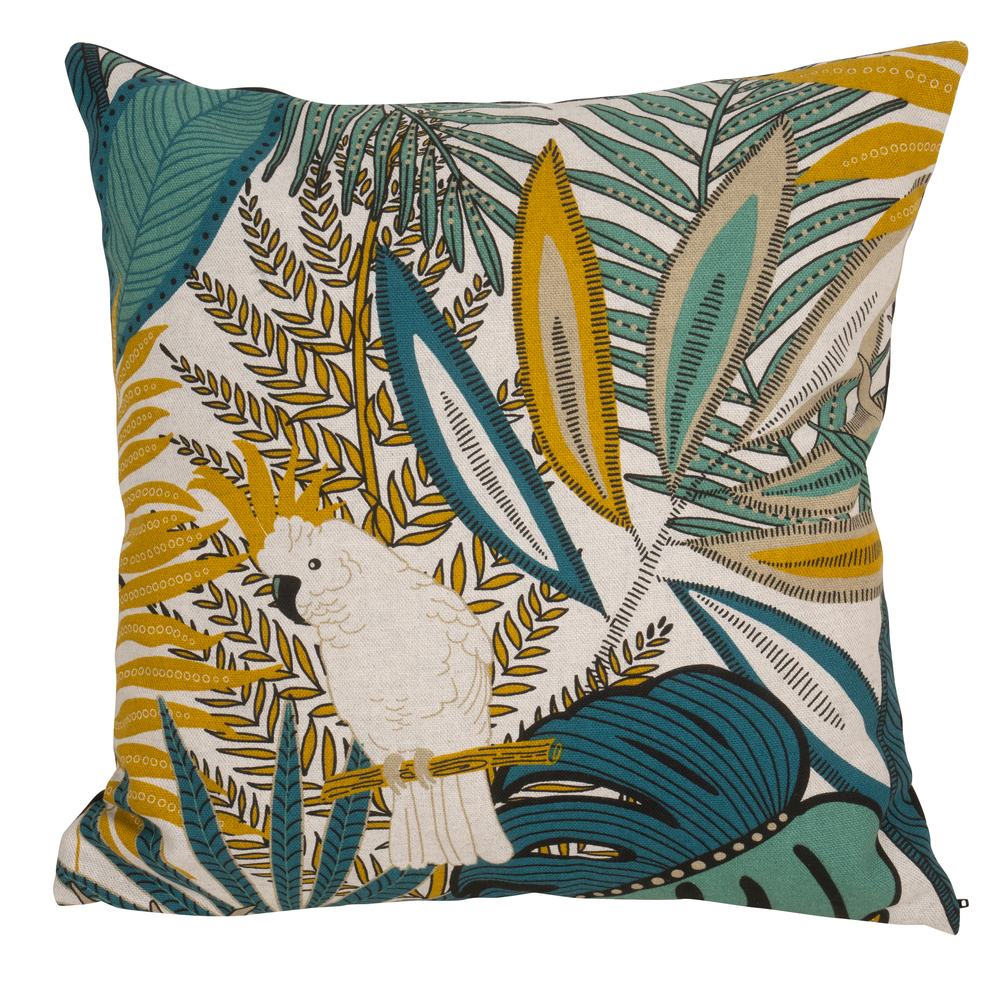 Coussin Déco Déhous Cacatoes 40x40cm