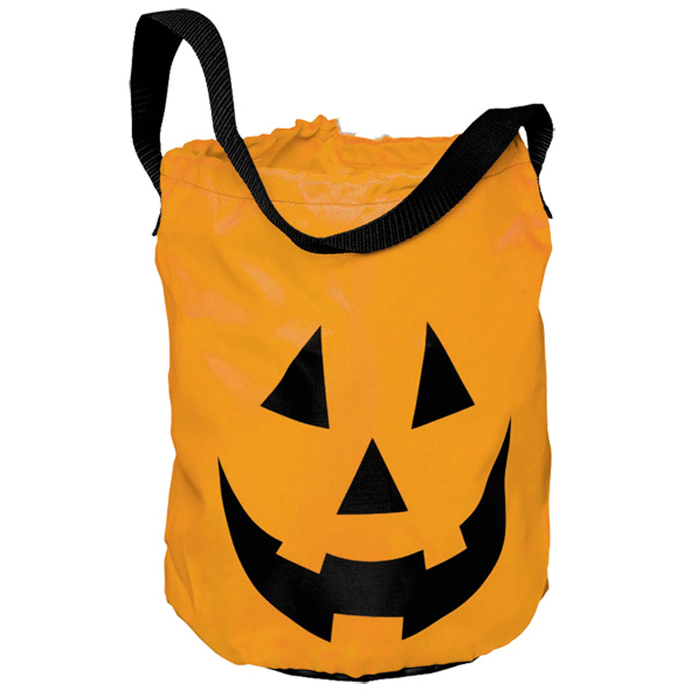 Halloween, Sac bonbons citrouille tissu 30x25 cm