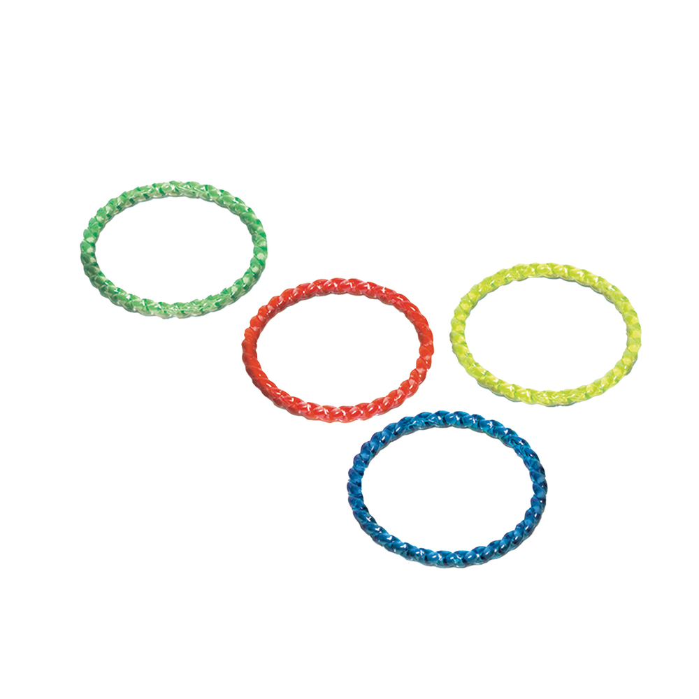 Bracelets en plastique pailletés aux coloris variés - x4 pcs