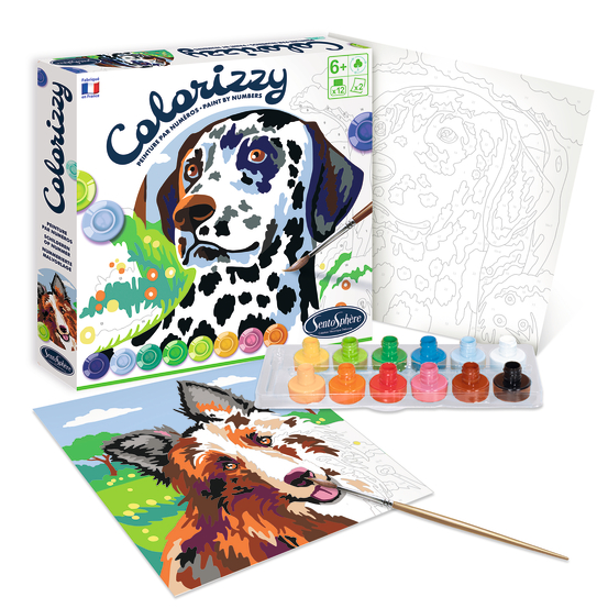 Jeu créatif Colorizzy : Chiens
