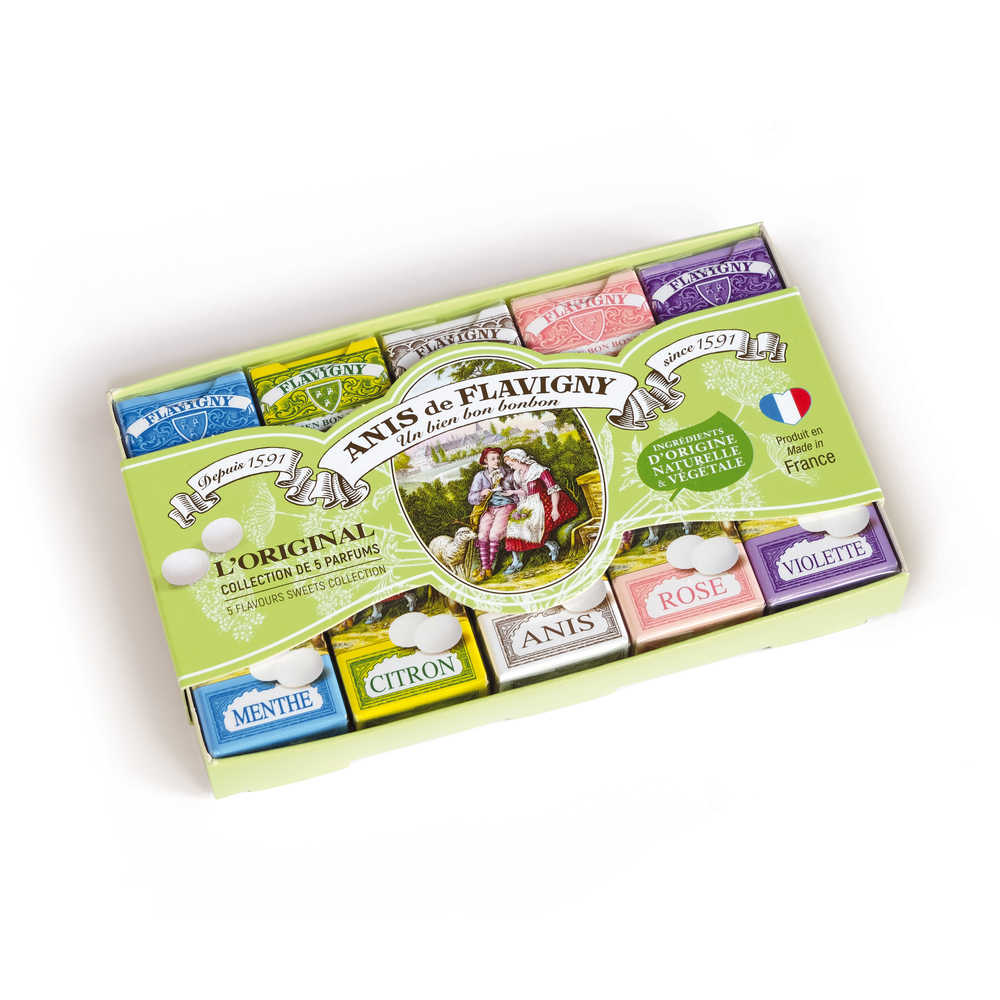 Coffret bonbons ''l'Original'', 5 parfums - 5x18g 