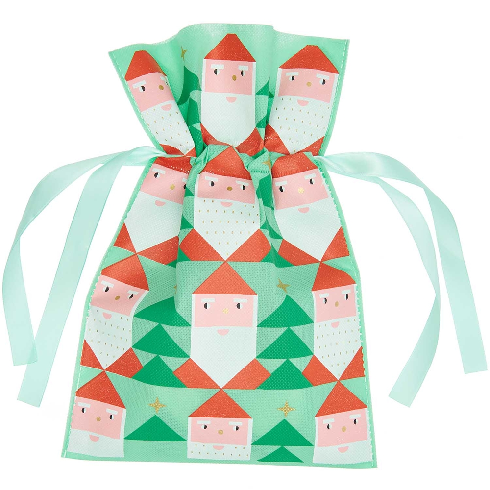 Sac cadeau, Merry Christmas Père Noël - 20x30cm