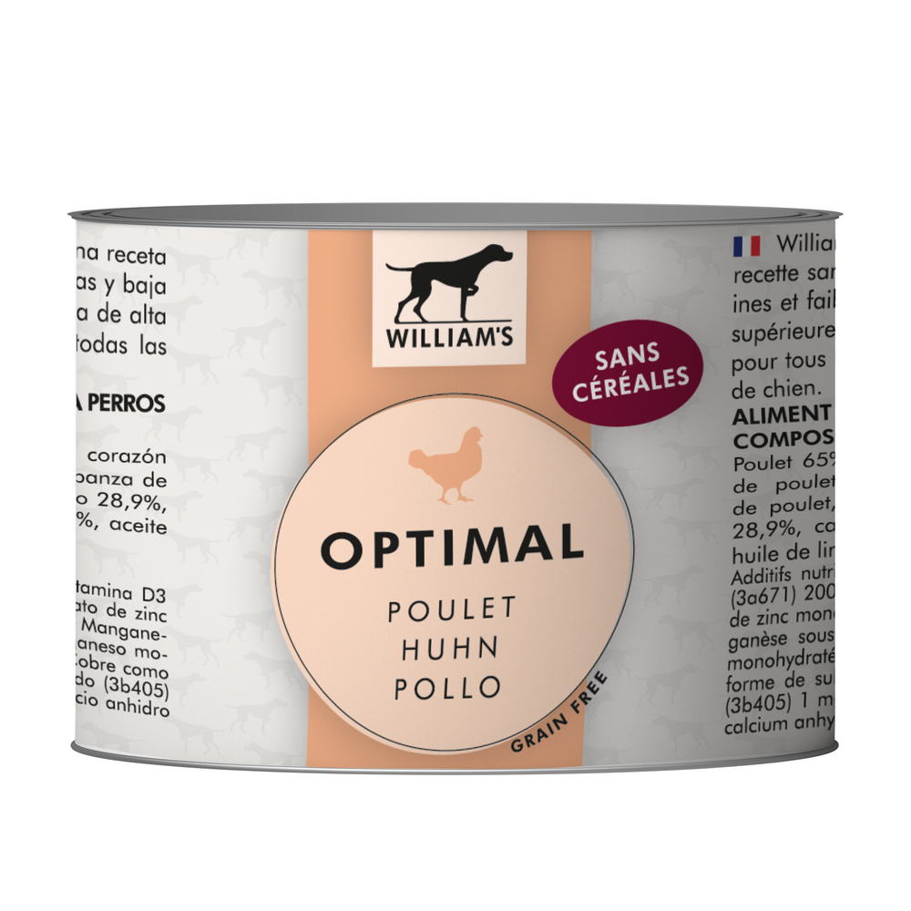 Terrine pour chien au poulet aliment humide sans céréales 200g