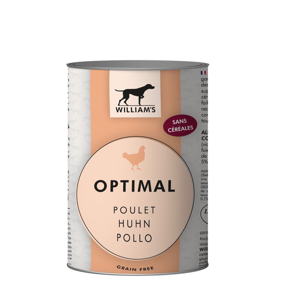Terrine pour chien au poulet aliment humide sans céréales 400g