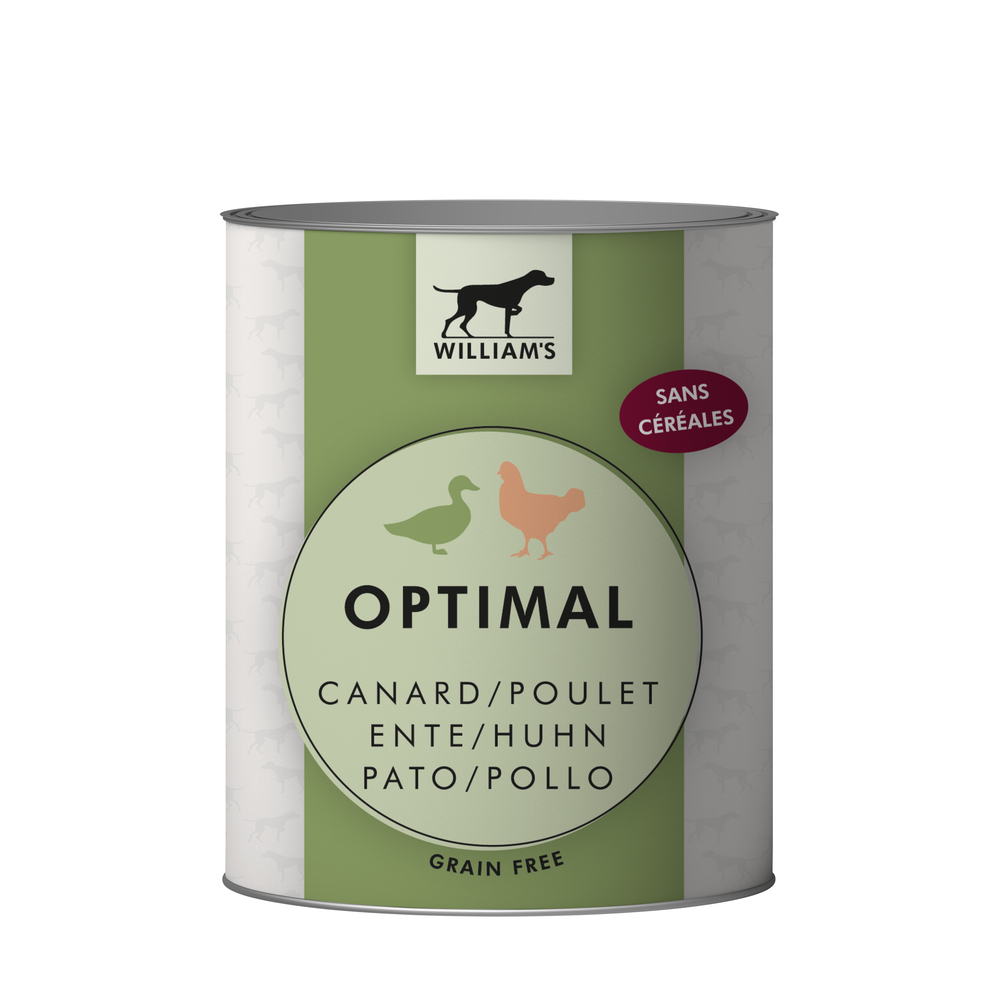 Terrine pour chien Poulet & Canard aliment humide sans céréales 800g