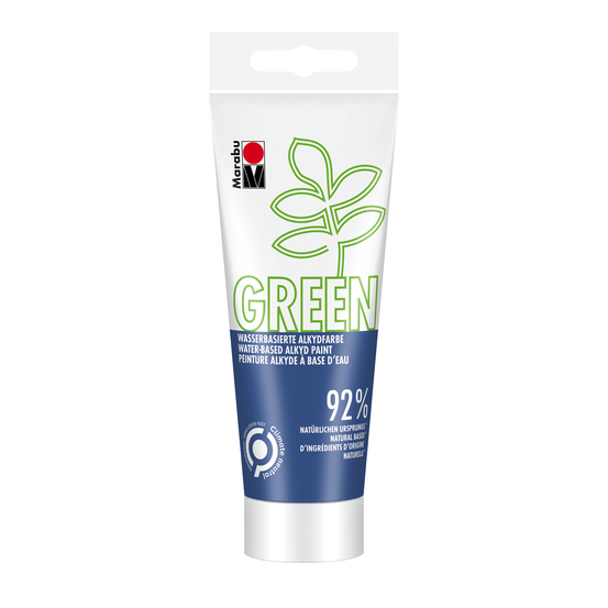 Marabu Green peinture alkyde à base d‘eau - bleu nuit 293 - 100ml
