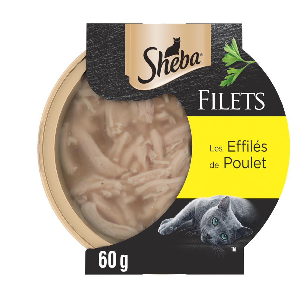 Filets Les Effilés de Poulet pour chat adulte 60g