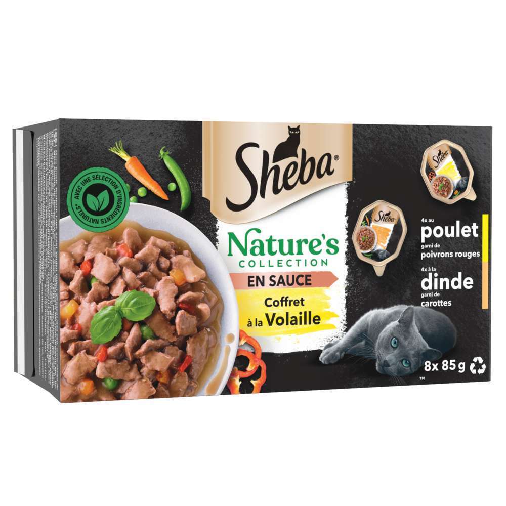 Nature's Collection en sauce - Coffret à la Volaille pour chat 8x85g