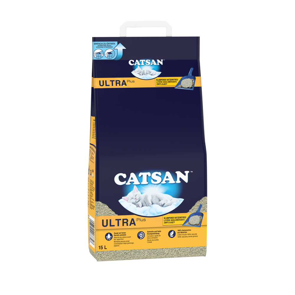 Litière Ultra plus pour chat 15L