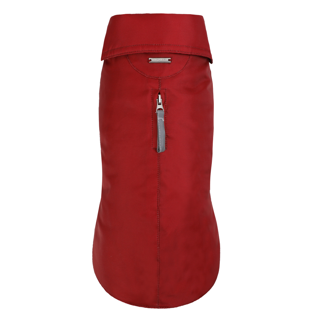 Manteau imperméable polaire pour chien, coloris rouge - Taille 70