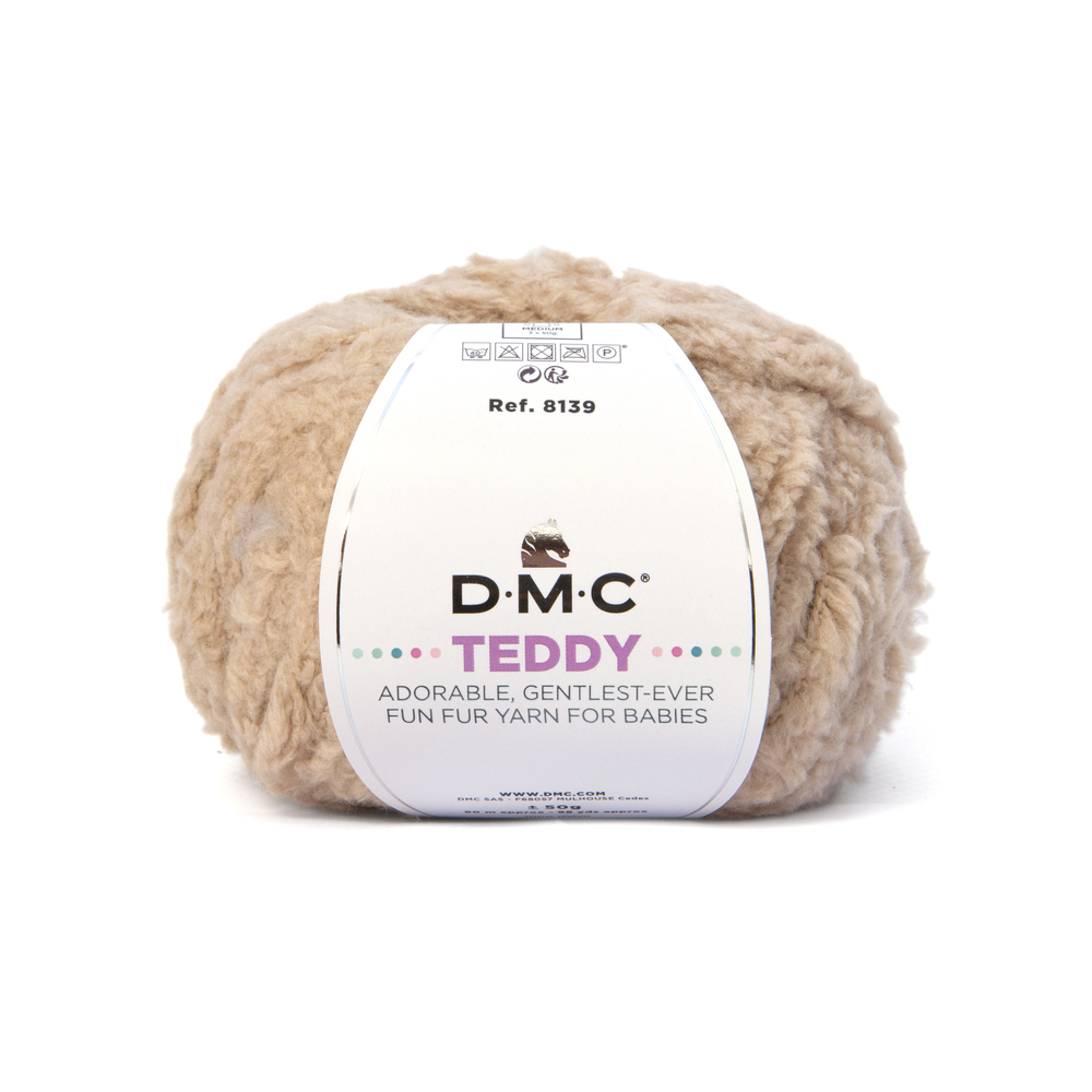 Pelote Teddy n° 311 100 % polyamide sable - 50 g