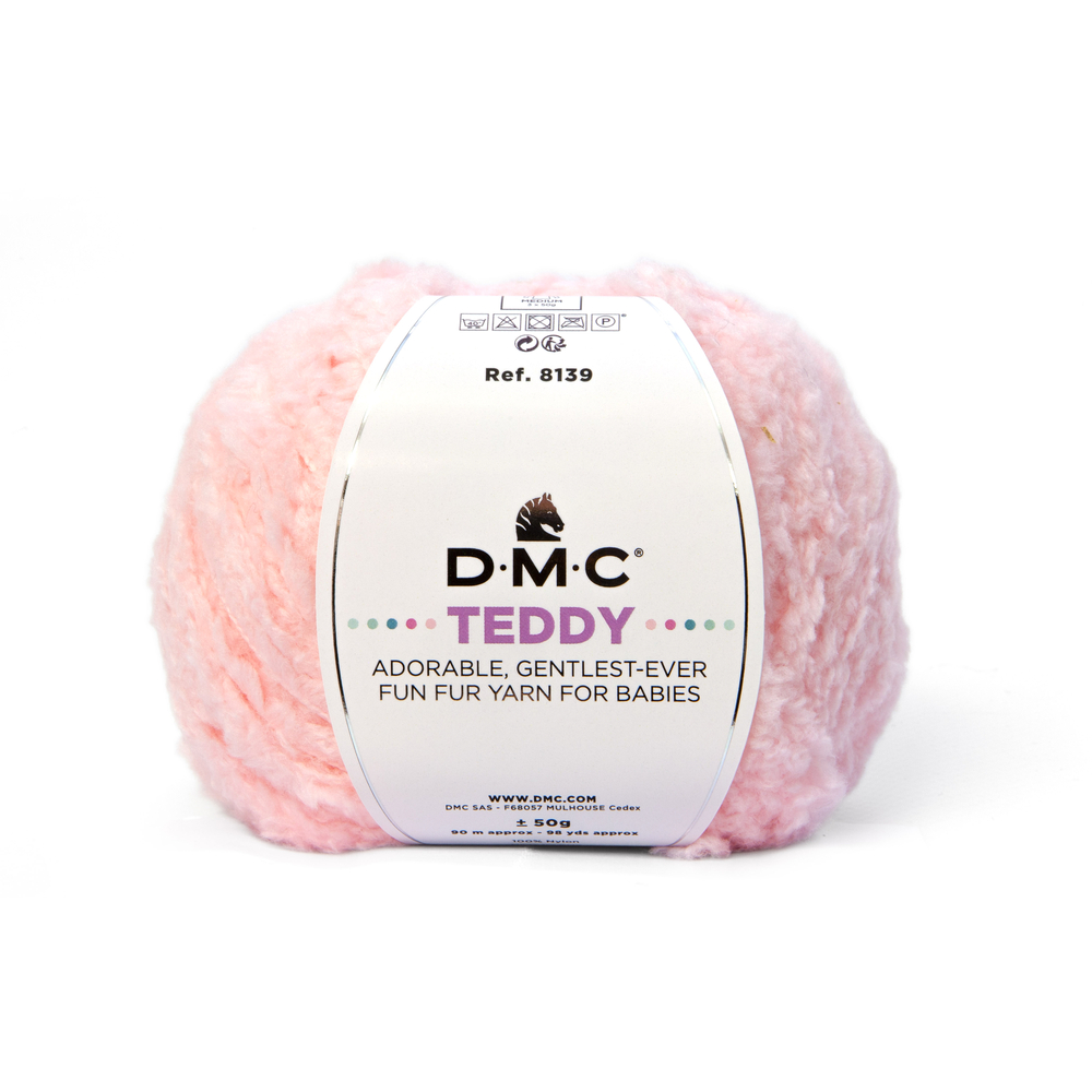 Pelote Teddy n° 314 100 % polyamide saumon - 50 g