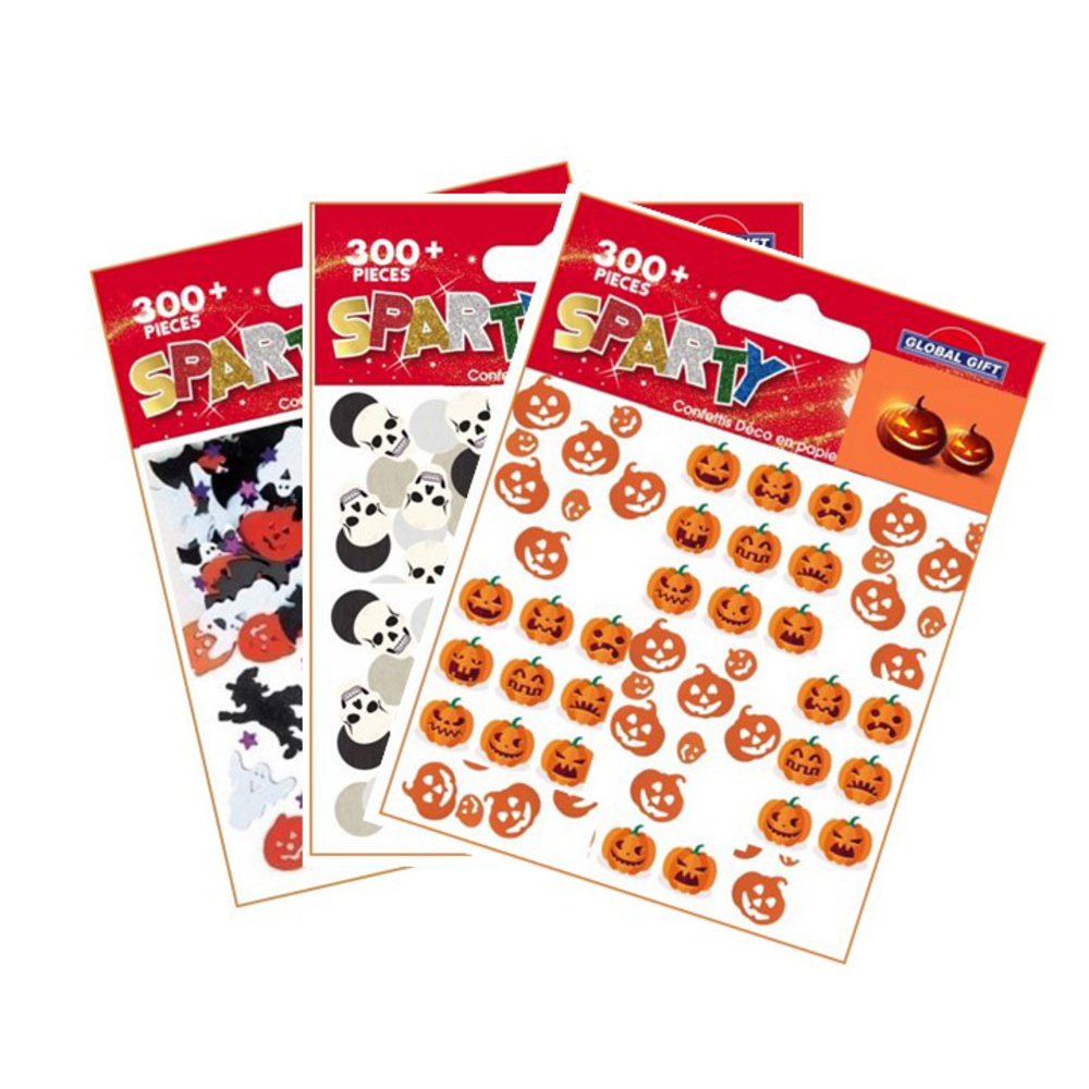 Confettis déco halloween en papier 