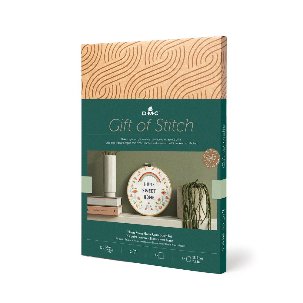 Kit Point de croix : arc en ciel