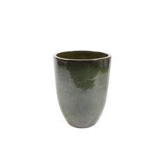 Pot Calima en céramique, blanc D19 x H. 18cm