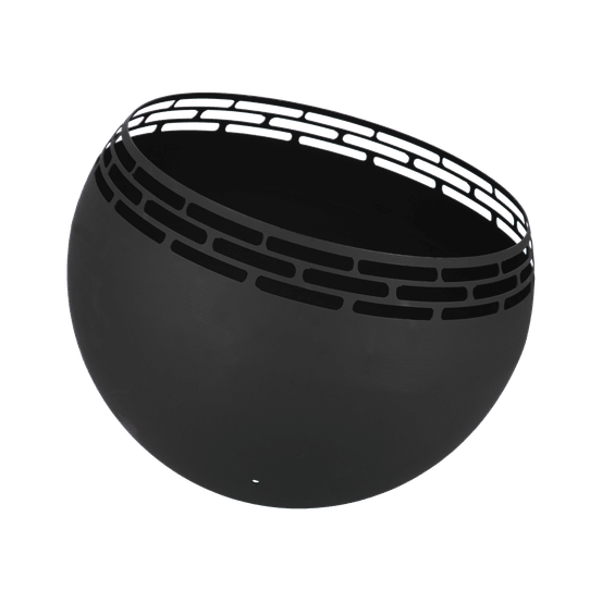 Brasero rond découpe laser noir - D.58 cm