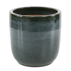 Pot  céramique émaillé noir ébène 37.5x34cm