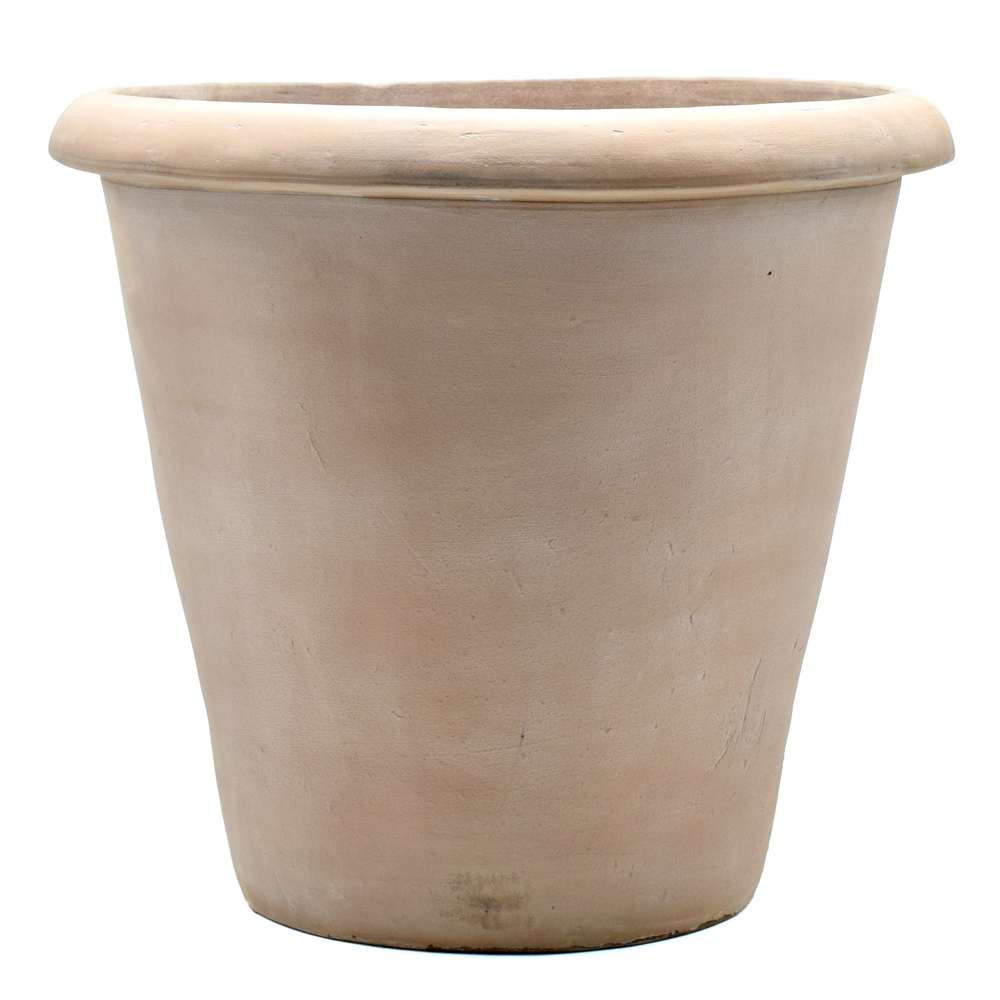 Pot terre cuite antique beige D65 H.62cm 