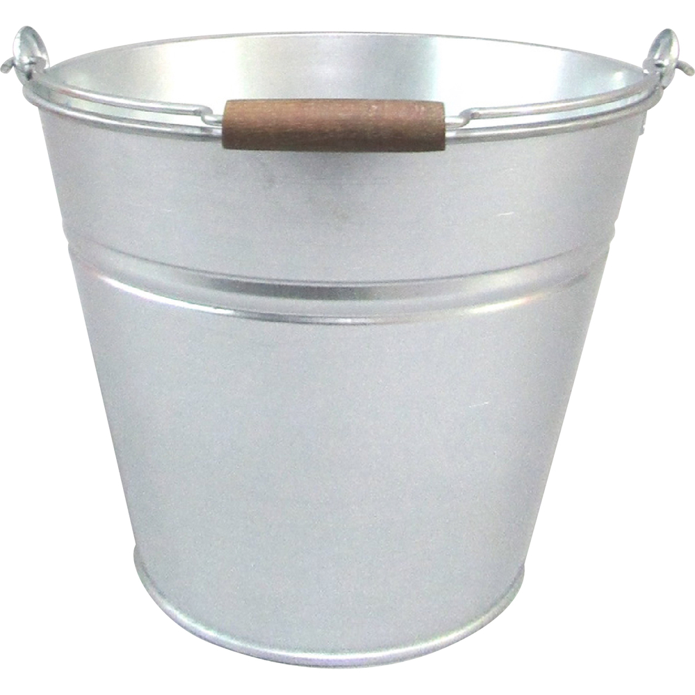 Seau évasé en acier galvanisé - 11L