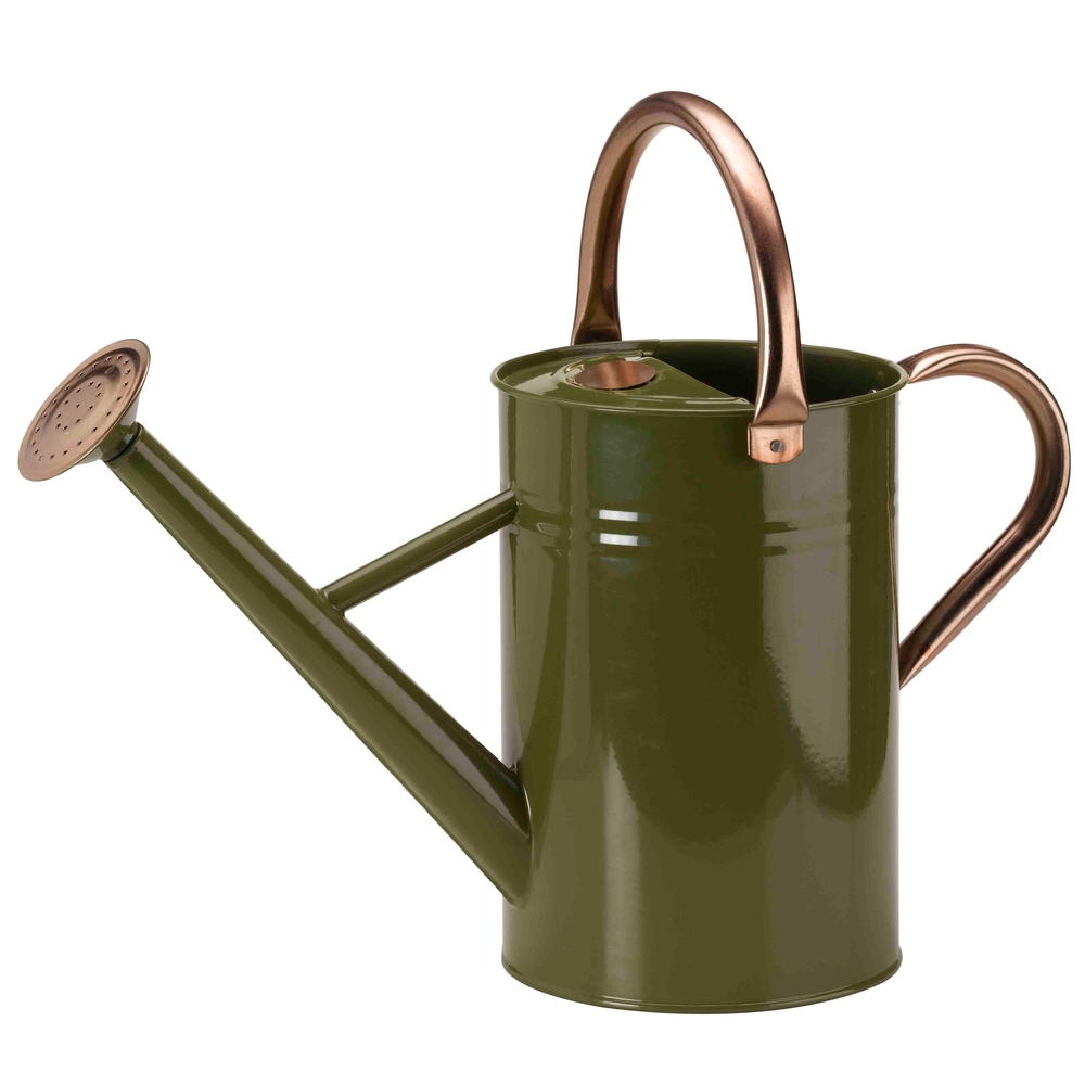 Arrosoir de jardin en acier galvanisé vert 4.5L
