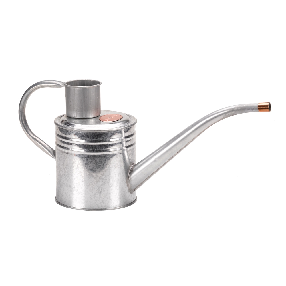 Petit arrosoir de jardin en acier galvanisé coloris Alu 1L