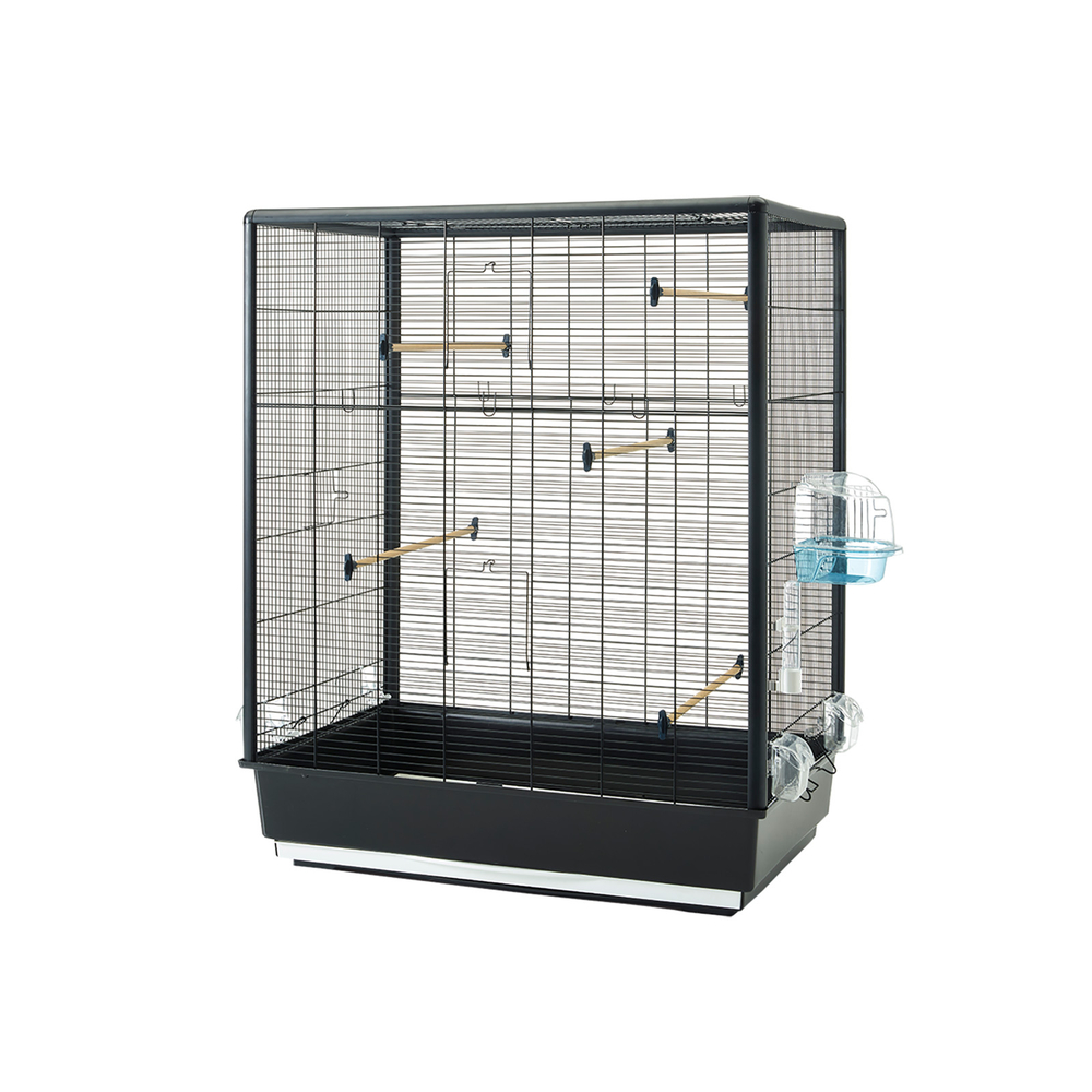 Cage oiseau Primo 60 K.D.Open noir 80x50x115cm